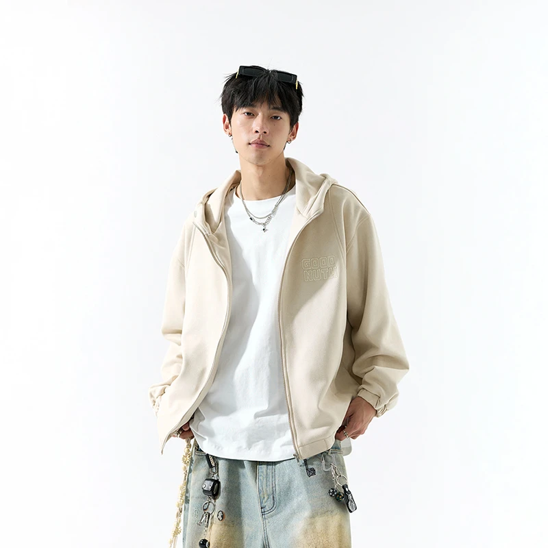 连帽卫衣男春秋款日系青少年上衣秋季休闲开衫男装秋冬天情侣外套
