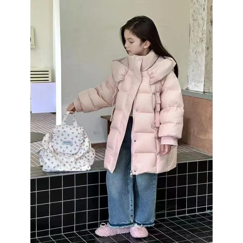 【新疆包邮】中大童宽松百搭羽绒服J532