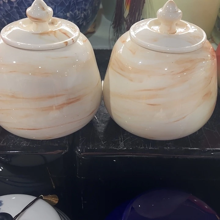 摆件三润陶瓷茶叶罐密封罐