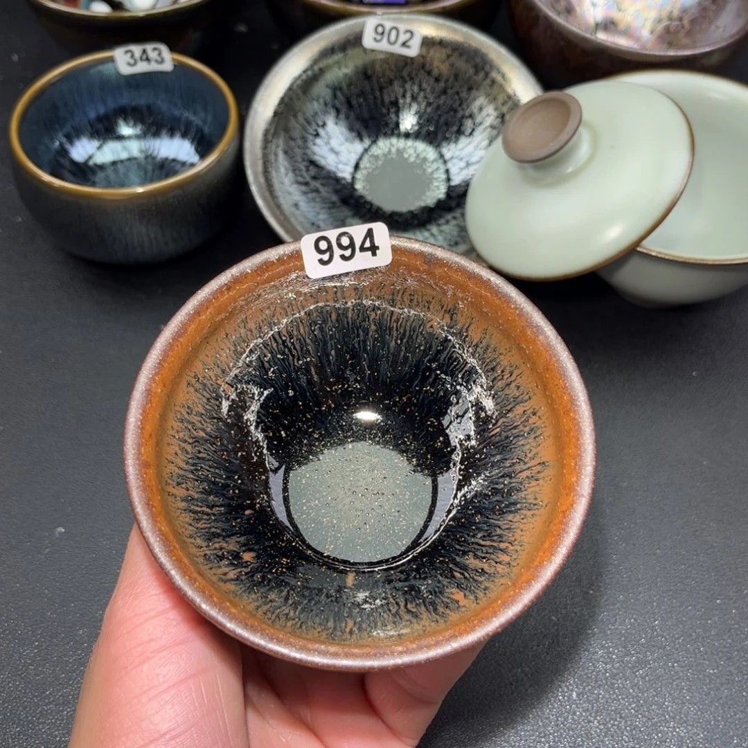 茶盏994 建盏单盏放大漏……