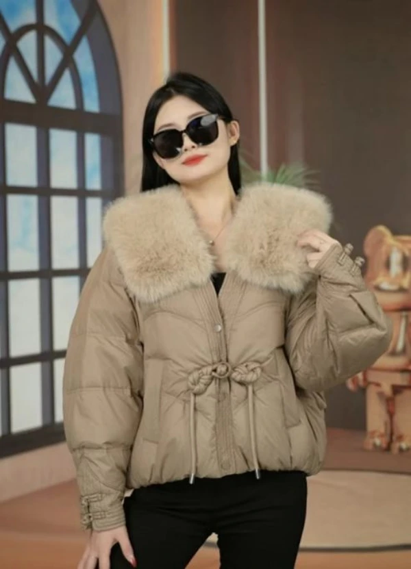 2025潮奢新款白鸭绒免洗男女同款净色长款羽绒服-B90