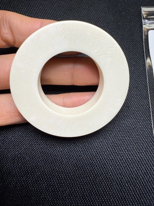 D1071天然猛犸牙平安扣手把吊坠