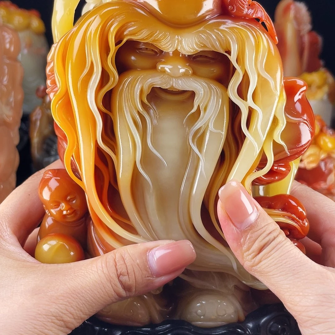 开***心寿山石寿山石雕刻的