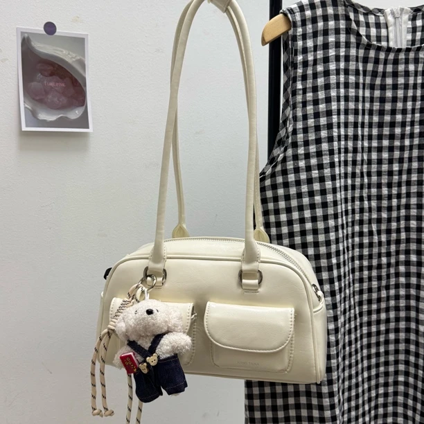 2025春新款保龄球包许允真泫雅金雪炫同款油蜡包6721