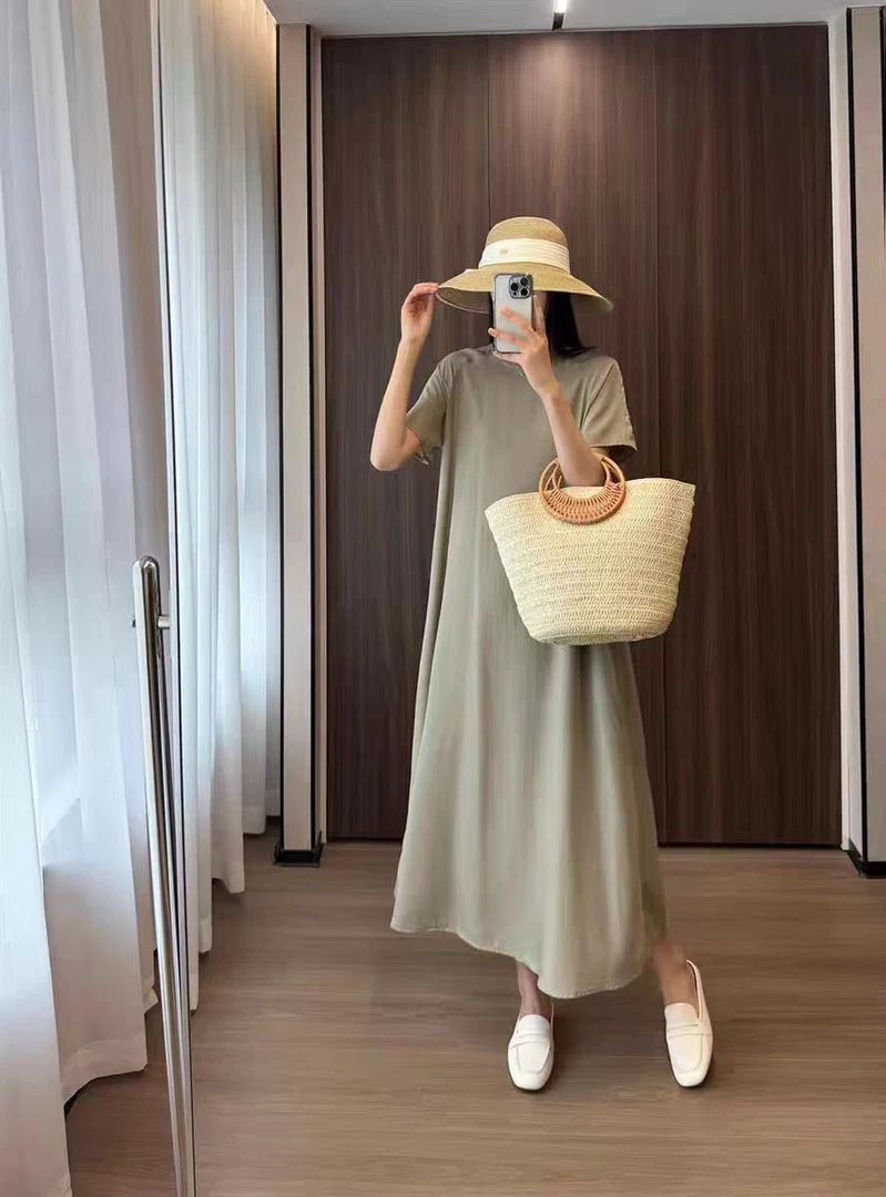 J*BY品牌撤柜~轻奢系列简约连衣裙老钱风长裙(A3-3)14290