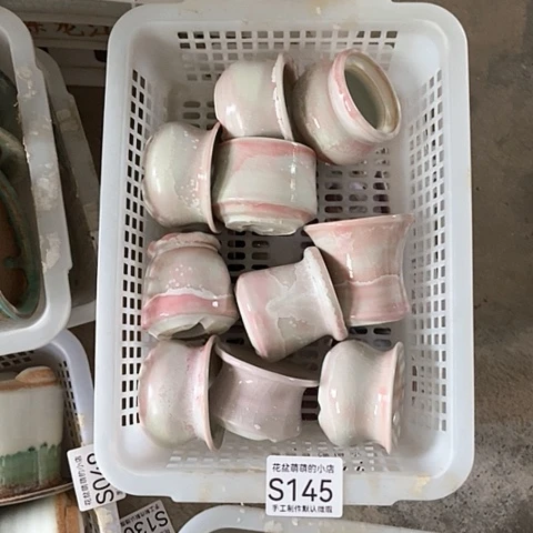 紫砂花盆145微瑕品口径4到5左右