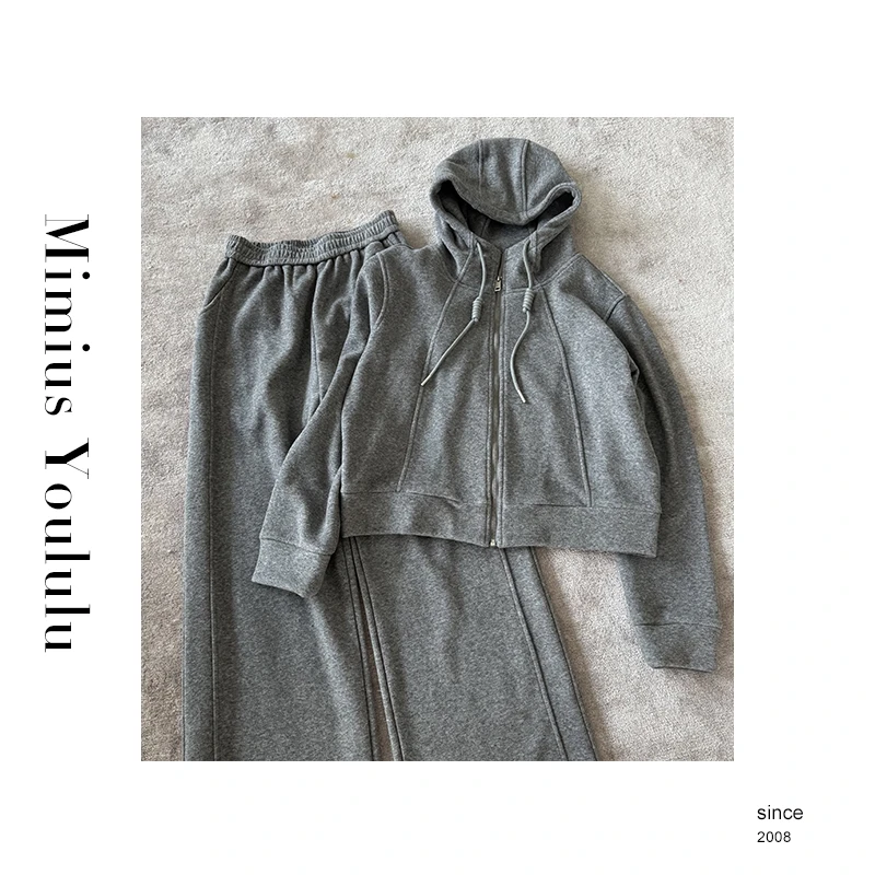 【mimius】&喵喵 休斯顿-休闲套装卫衣+裤子 F12501