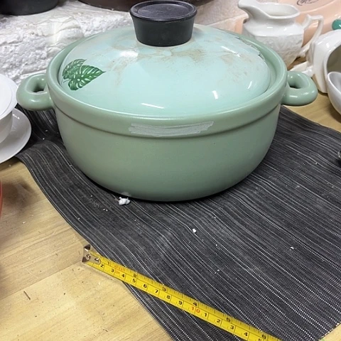 微瑕，明火，口径21厘米，高度9，