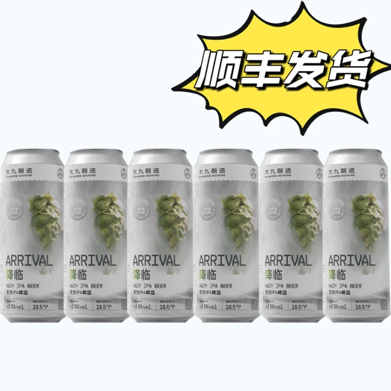 8月产 大九酿造 降临 浑浊IPA 国产 500ml*6罐 顺丰发货精酿啤酒