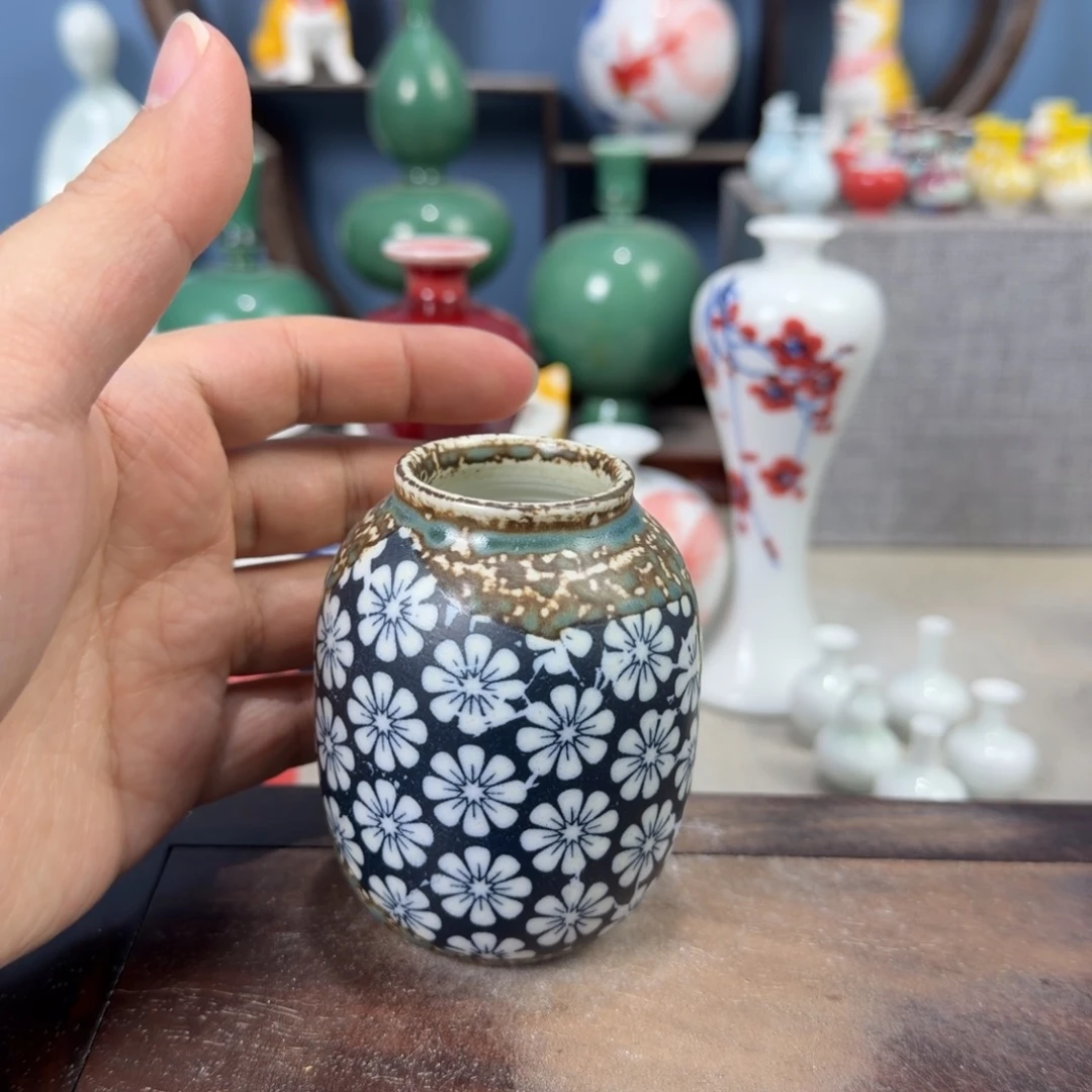 陶瓷手工小花器摆件