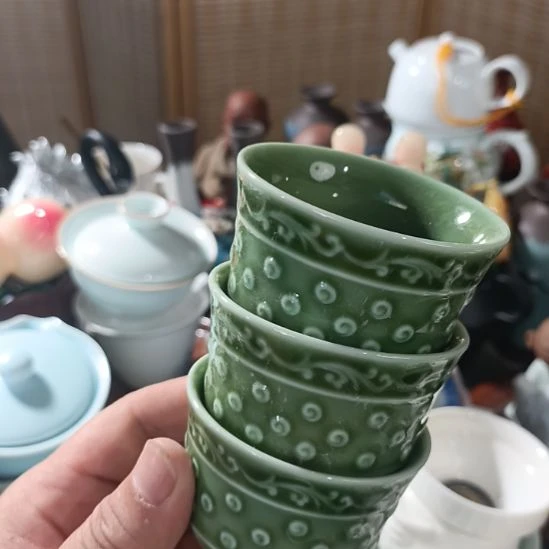 陶瓷盖碗茶杯茶叶罐主人杯