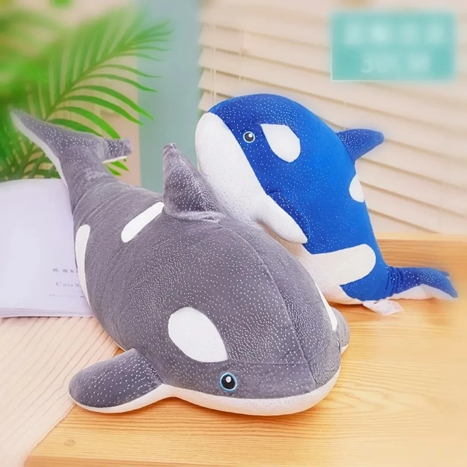鲸鱼软体公仔儿童玩具新款布料蓝鲸毛绒玩具抱枕玩偶男孩生日礼物