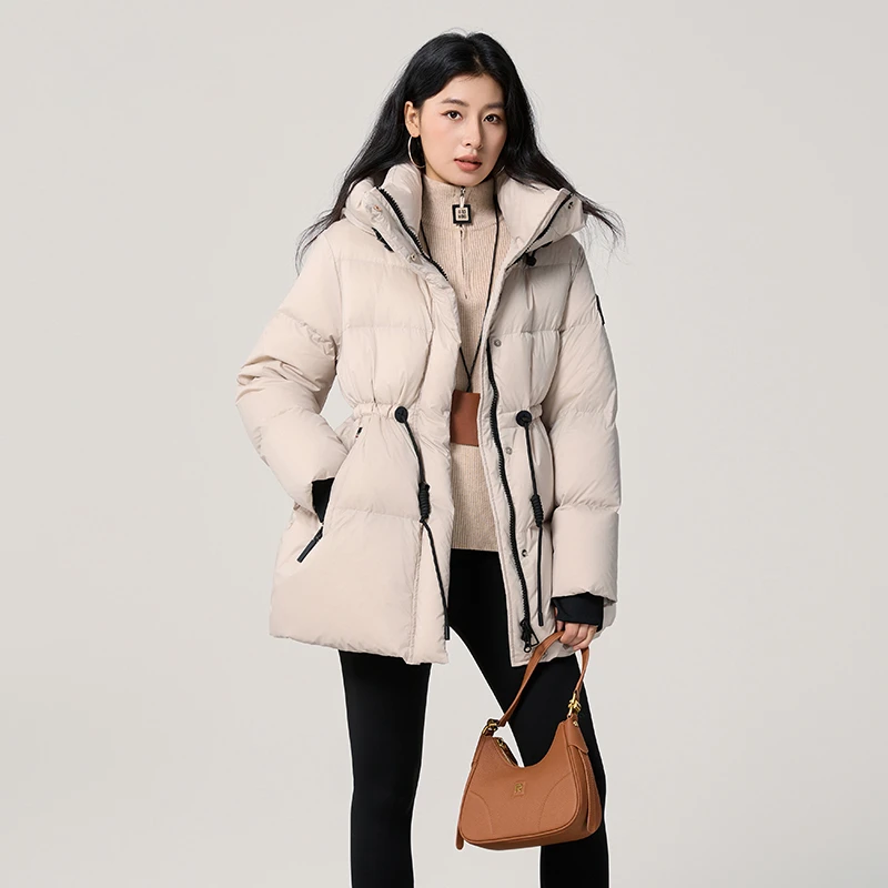 【丽公主专属】COMBO康博-冬季时尚设计小蛮腰女士鸭绒羽绒服1015