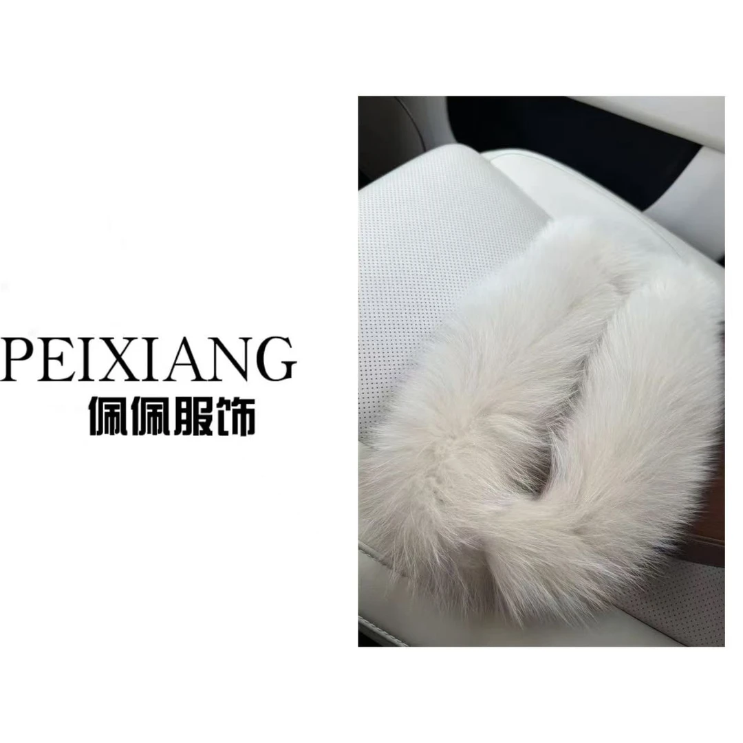 佩佩PB【全狐狸毛围脖】围巾 B5307 5125247保暖冬季时尚百搭轻奢
