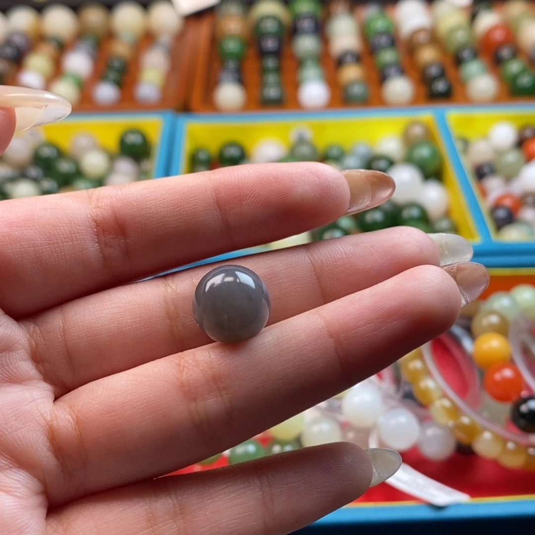 和田玉未镶嵌珠宝奇石福利紫罗兰单珠z12（有棉色飘