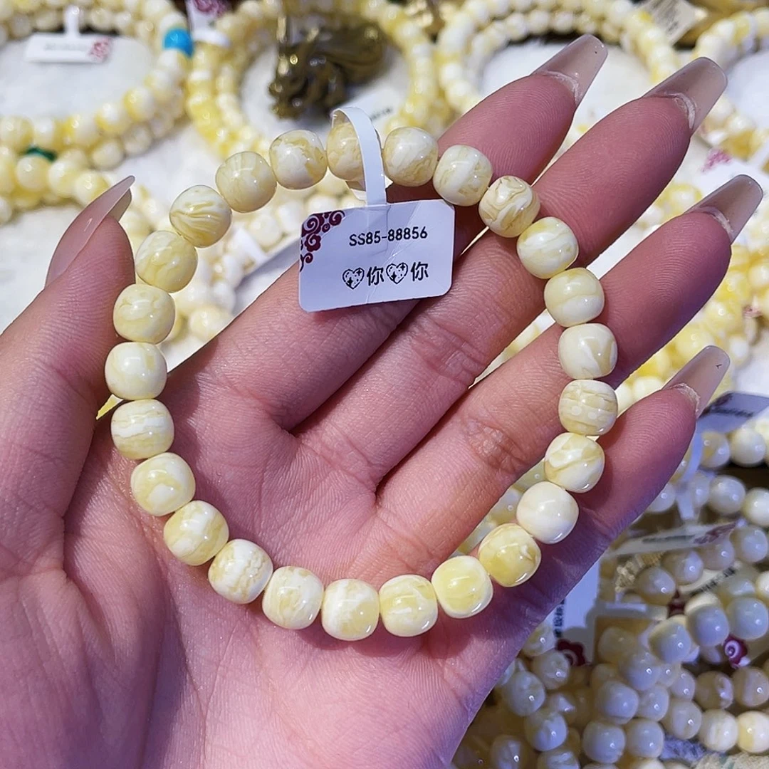 咸***家手链蜜蜡未镶嵌8.5mmmmm