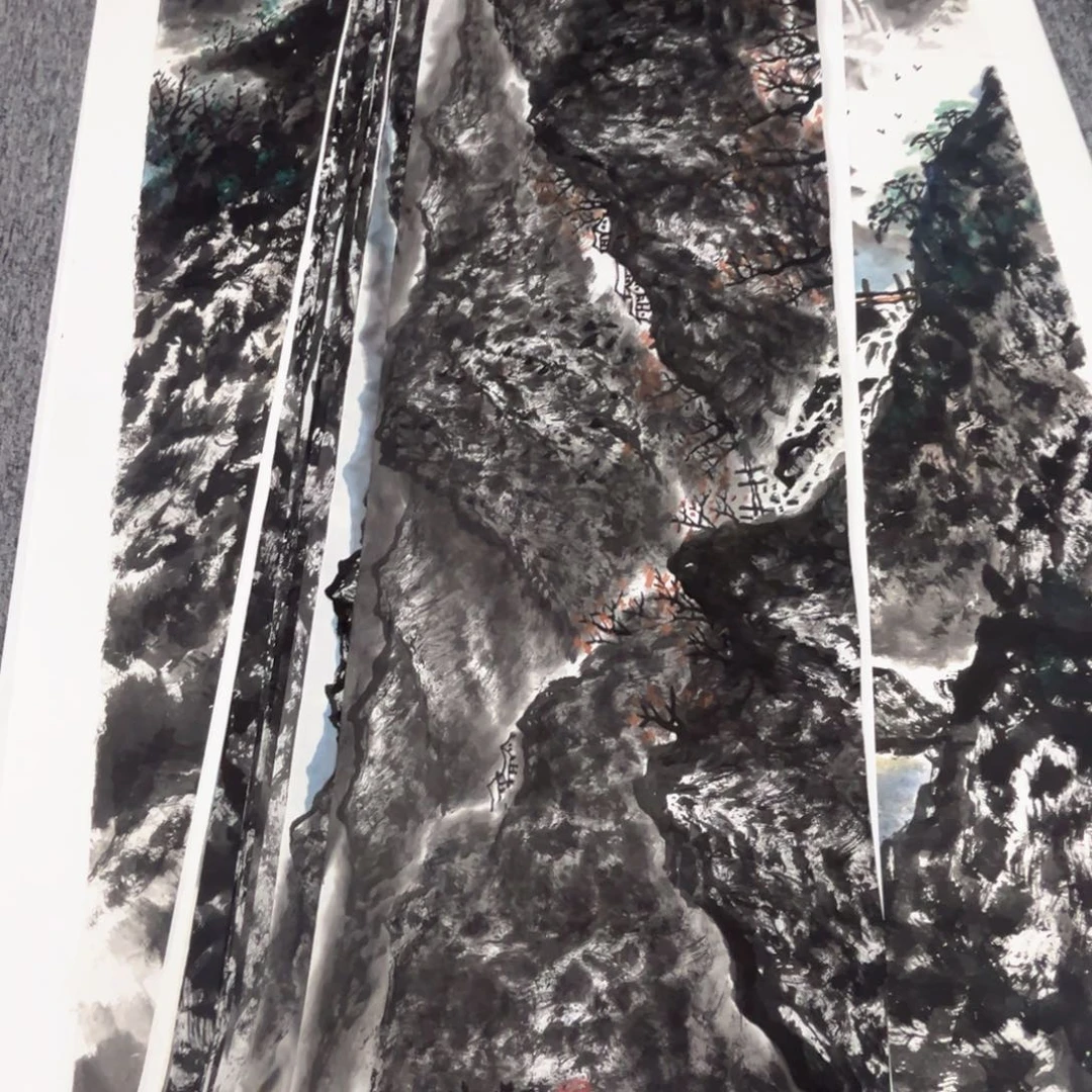 国画绘画作品多次参加138.35