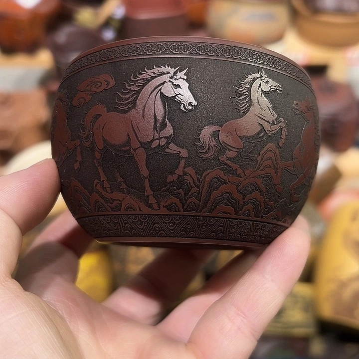 茶杯紫砂宜兴紫砂主人杯