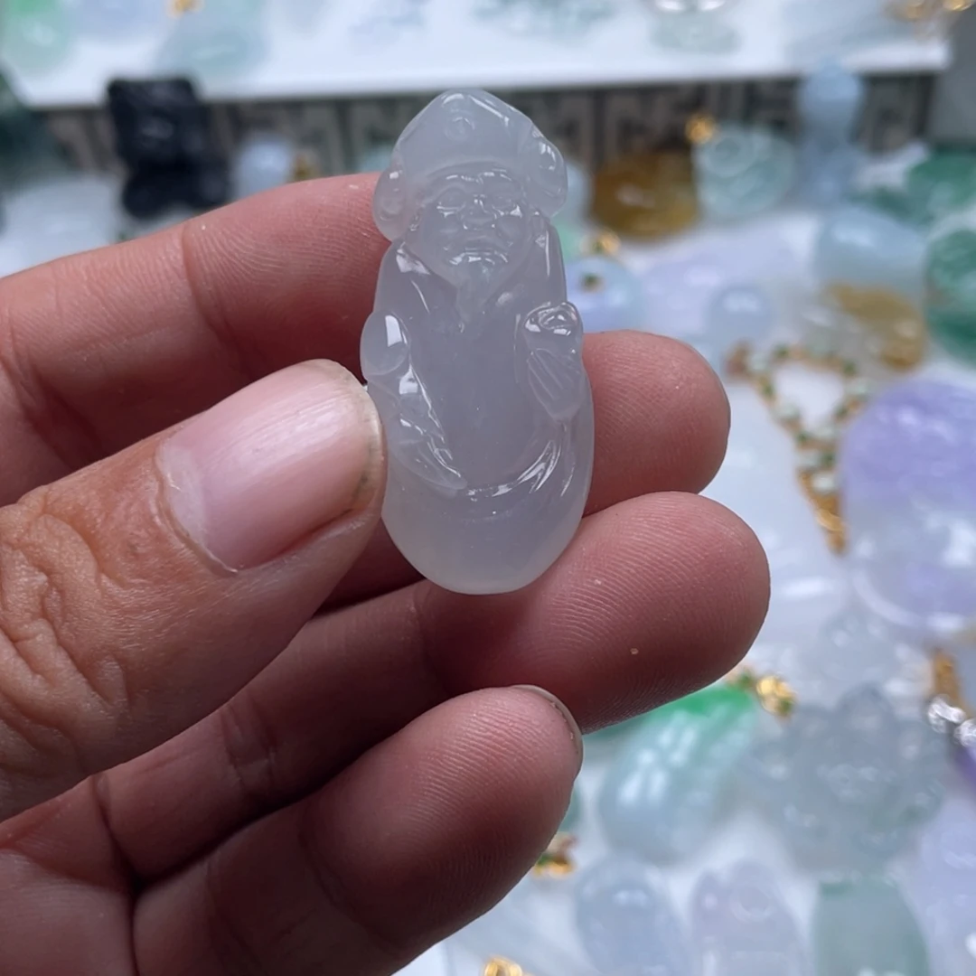 翡翠未镶嵌颈饰翡翠冰财神