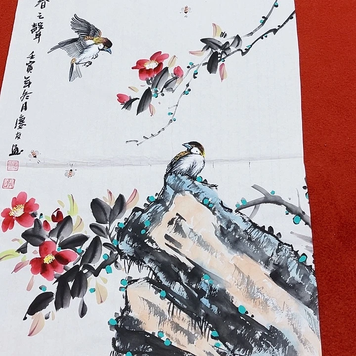 国画手绘图的制作方法和