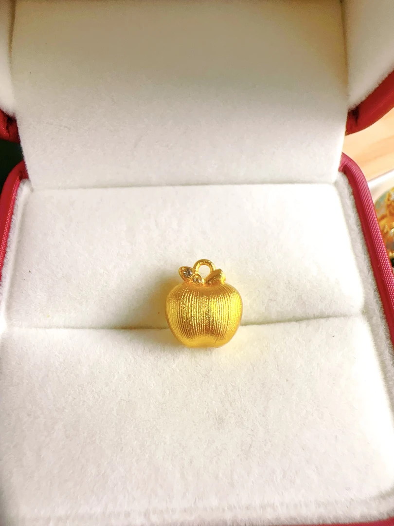 吊坠  精工拉丝小苹果吊坠60145