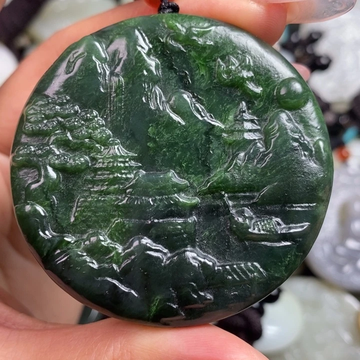 和田玉未镶嵌颈饰