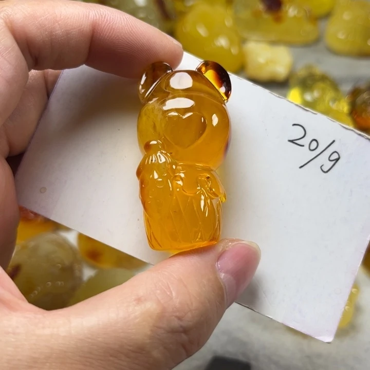 琥珀颈饰未镶嵌琥珀蜜蜡