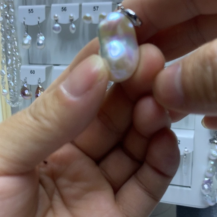 巴洛克淡水珍珠银S925镶嵌