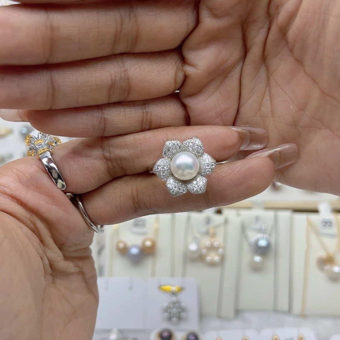 x***7戒指淡水珍珠合金