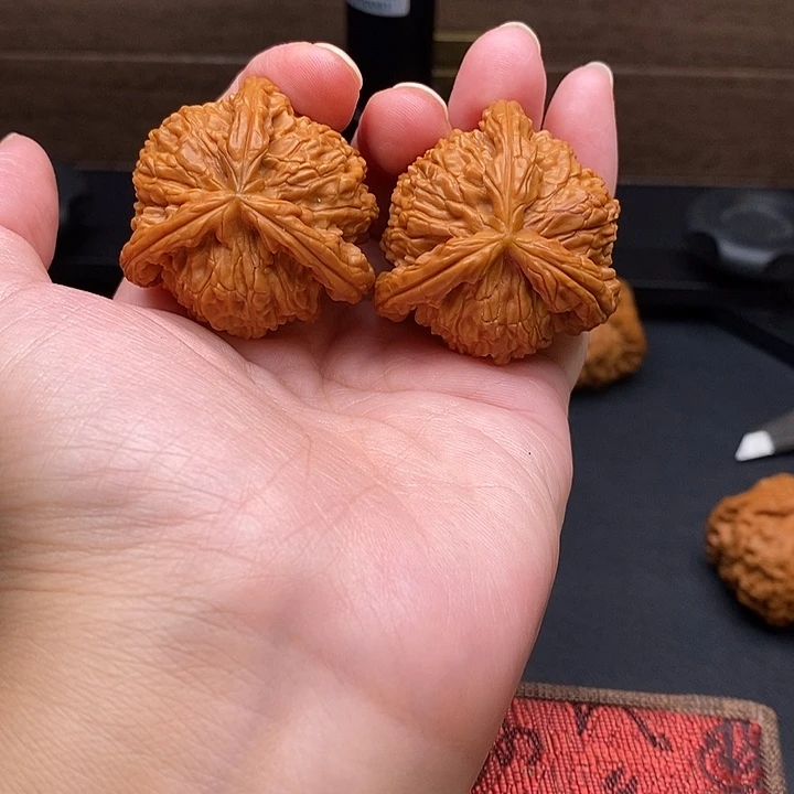 老***猫把件文玩核桃白奔