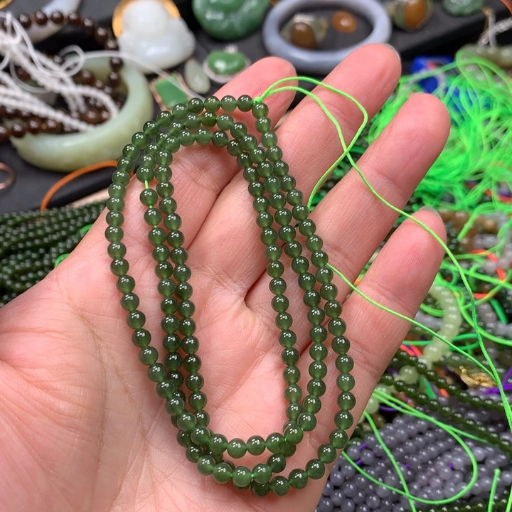 和田玉未镶嵌手链83