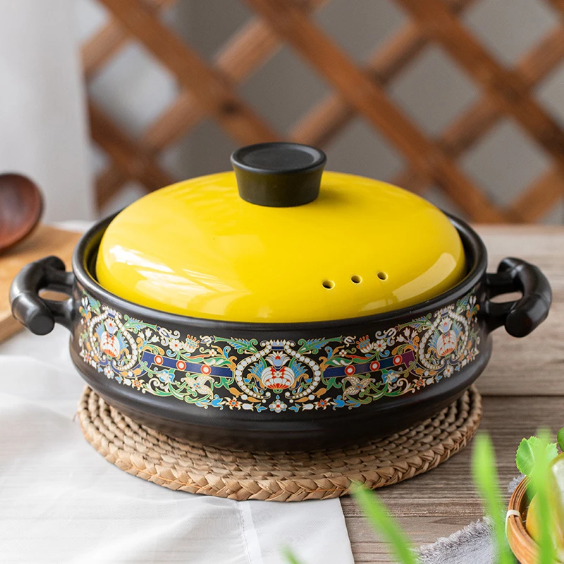 耐高温干烧不裂陶瓷砂锅炖锅家用燃气煤气灶专用煲仔饭煲汤小沙锅