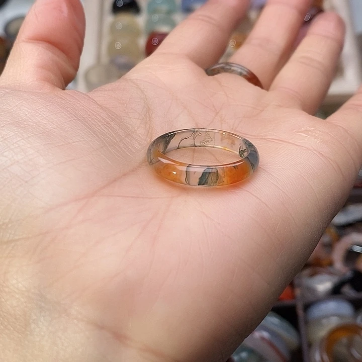 一***王玛瑙/玉髓未镶嵌戒指A52不退换港23