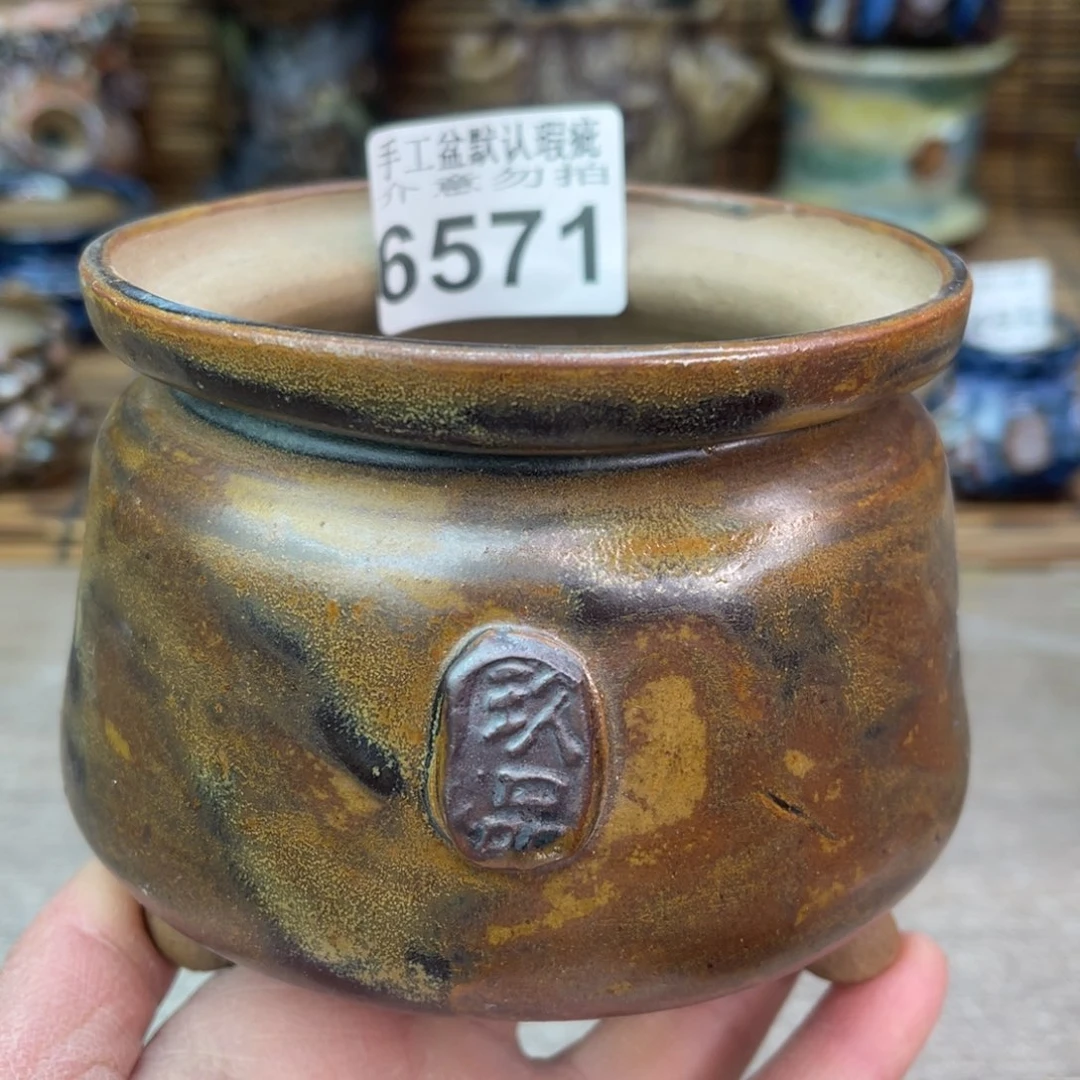 手工花盆默认瑕疵完美者勿拍