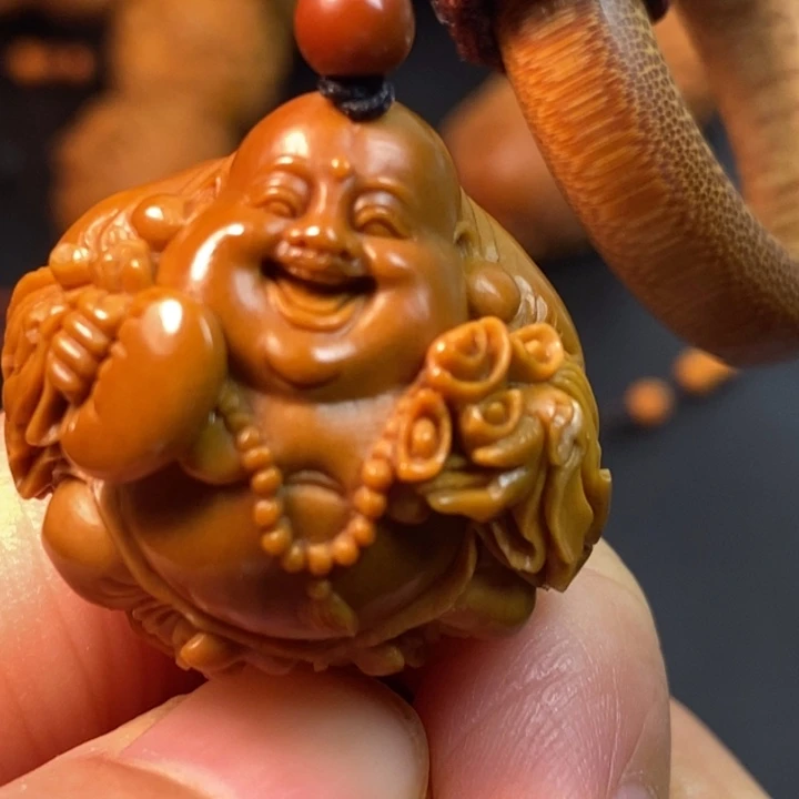 无***安橄榄核手串/手链弥勒单子