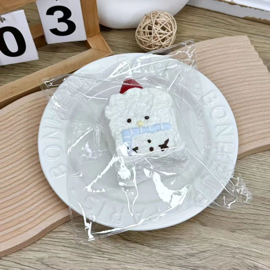 【大号雪人吐司】纯手工食品级硅胶捏捏乐解压玩具