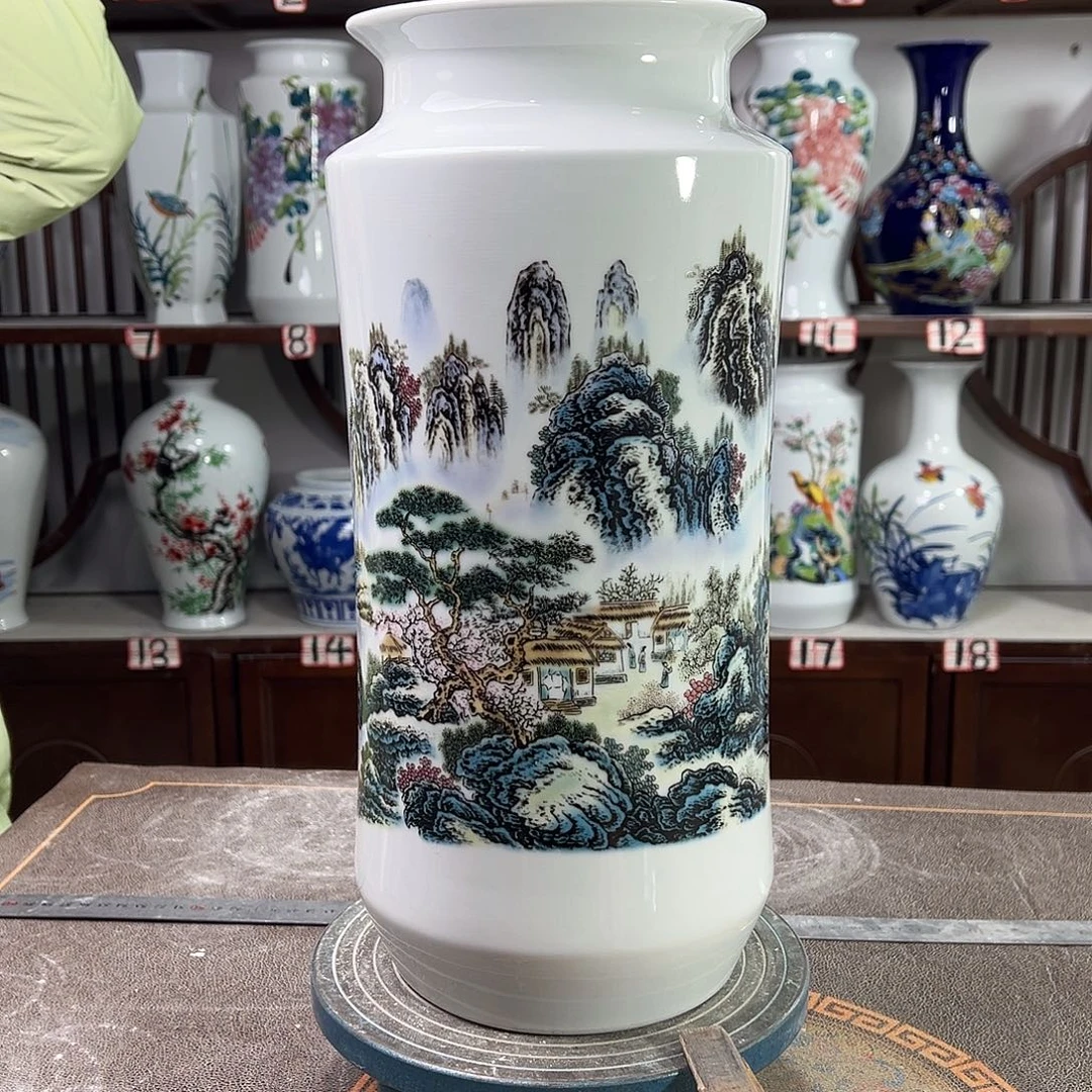 摆件陶景德镇陶瓷书山水