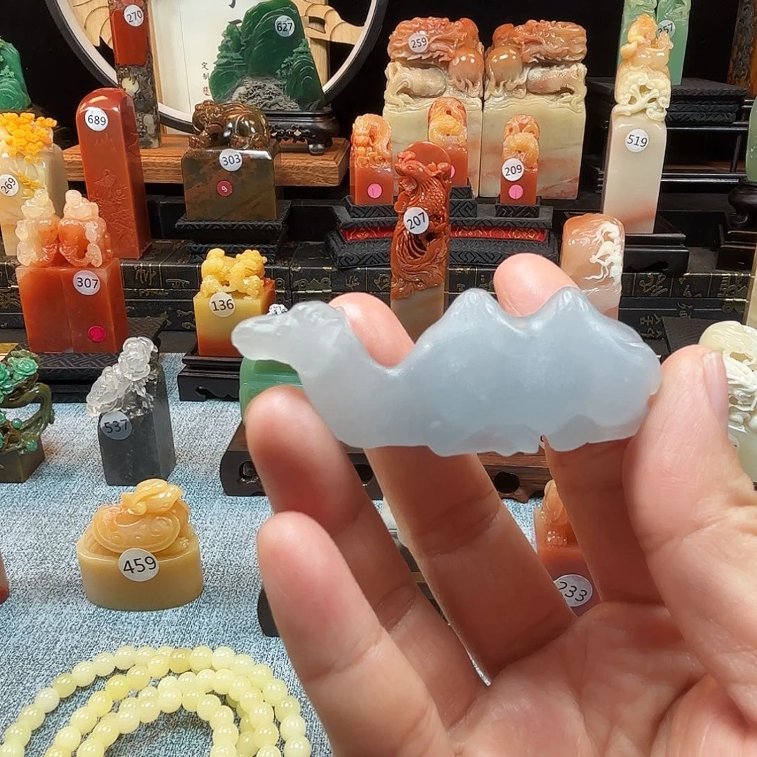 寿山石印石骆驼把玩8