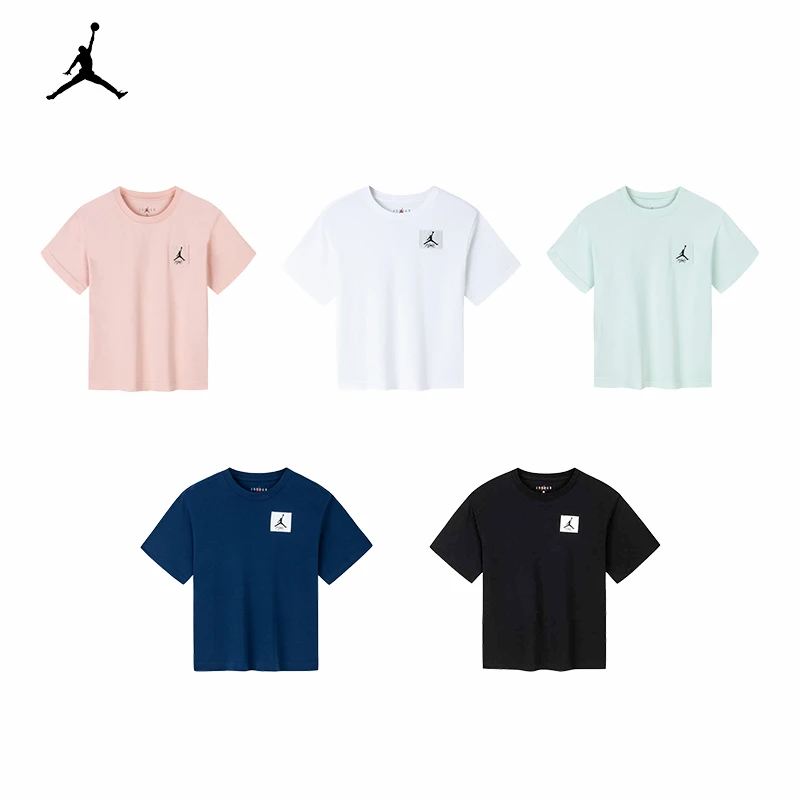 【官方旗舰】AIR JORDAN夏季休闲运动男童圆领短袖时尚运动T恤C548