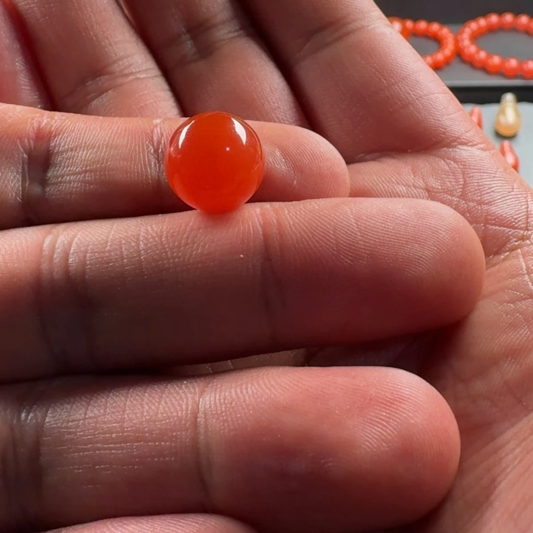 A***L南红玛瑙未镶嵌圆珠11.8