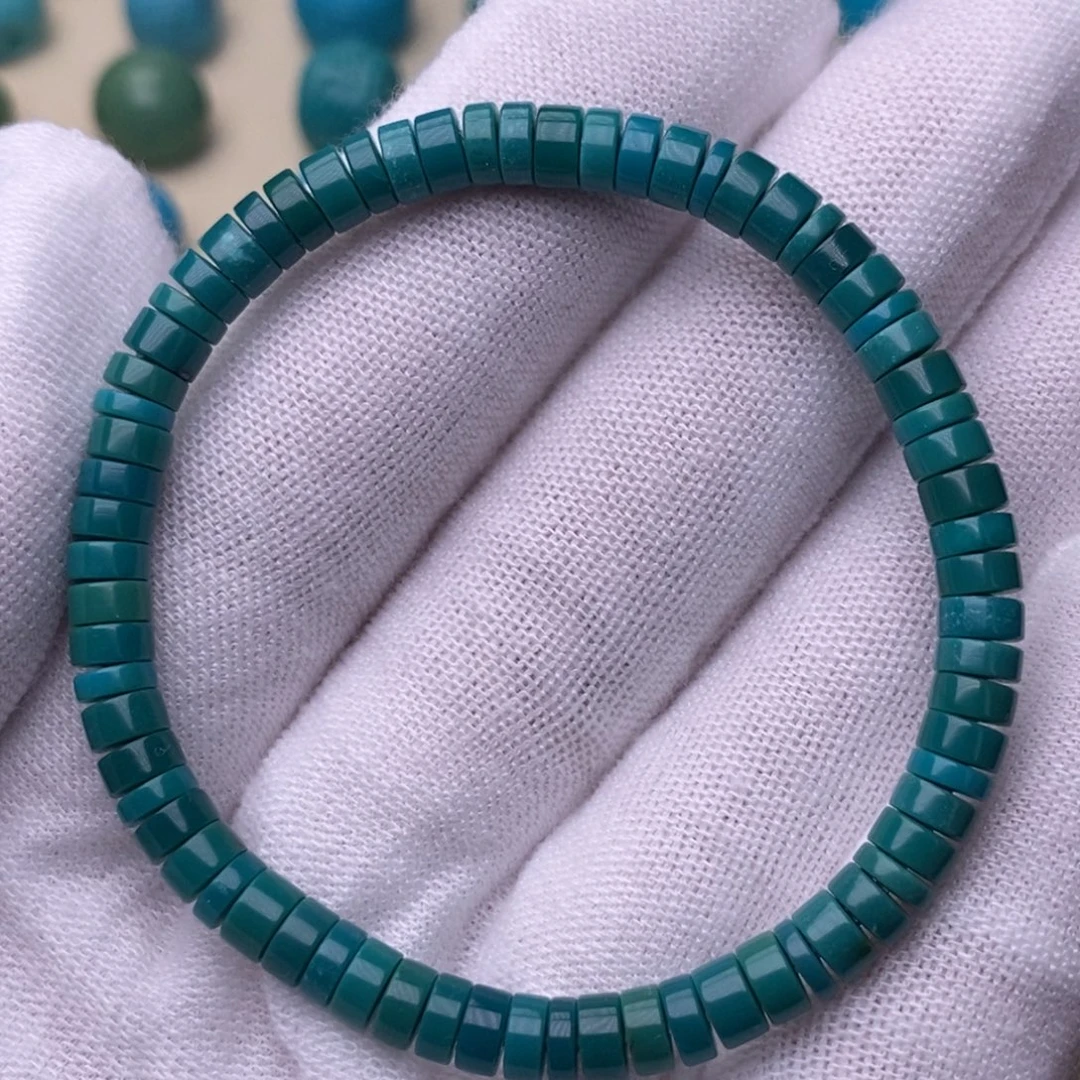 绿松石未镶嵌绿松石直切直切手串5