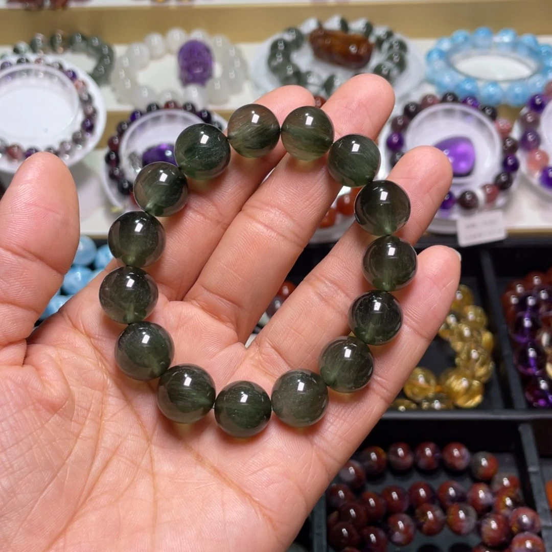 水晶手链未镶嵌绿发晶