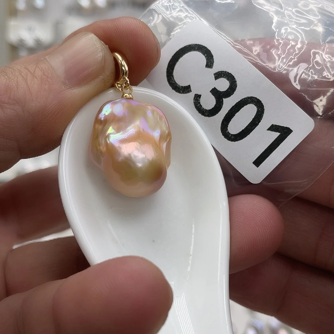 淡水珍珠颈饰银S925镶嵌