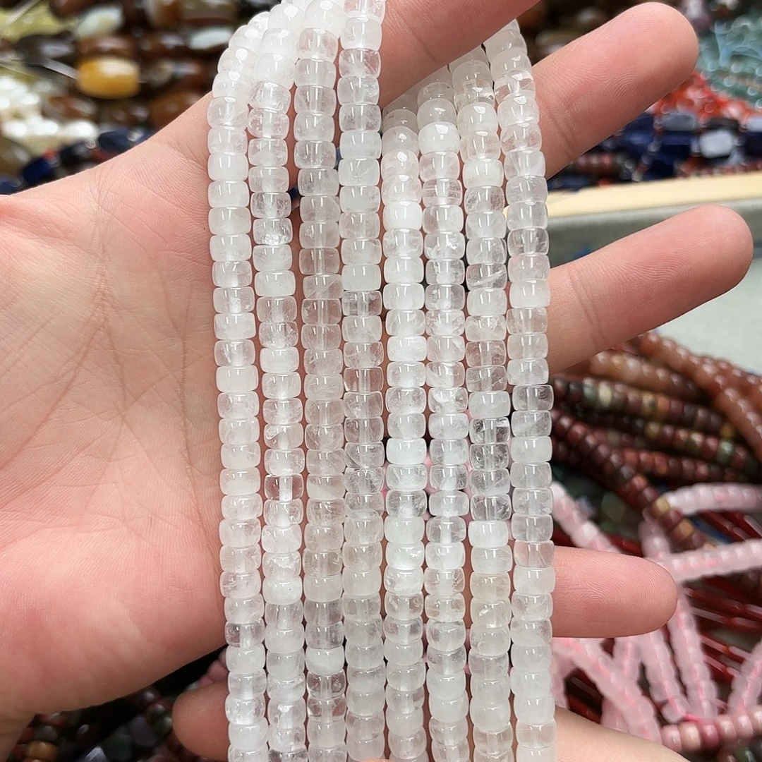 玛瑙/玉髓未镶嵌珠宝半成品卡7白水直切一条