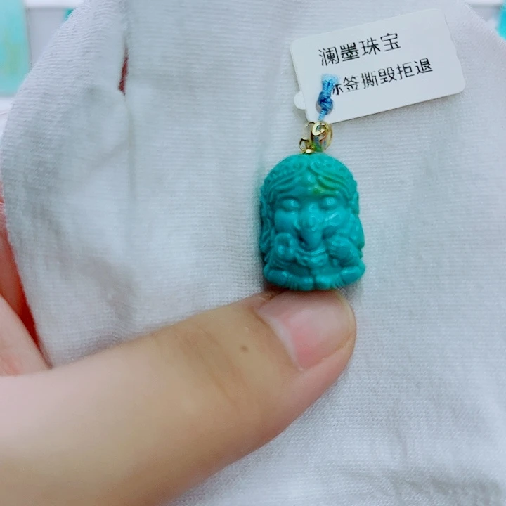 落***樱未镶嵌绿松石珠宝奇石