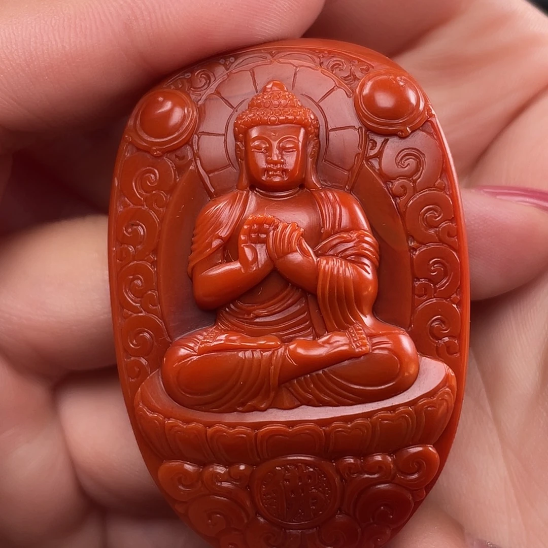 南***昌南红玛瑙未镶嵌南红吊坠