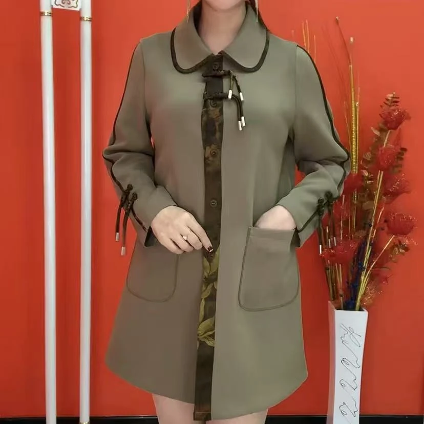 中式盘扣双兜中款外套