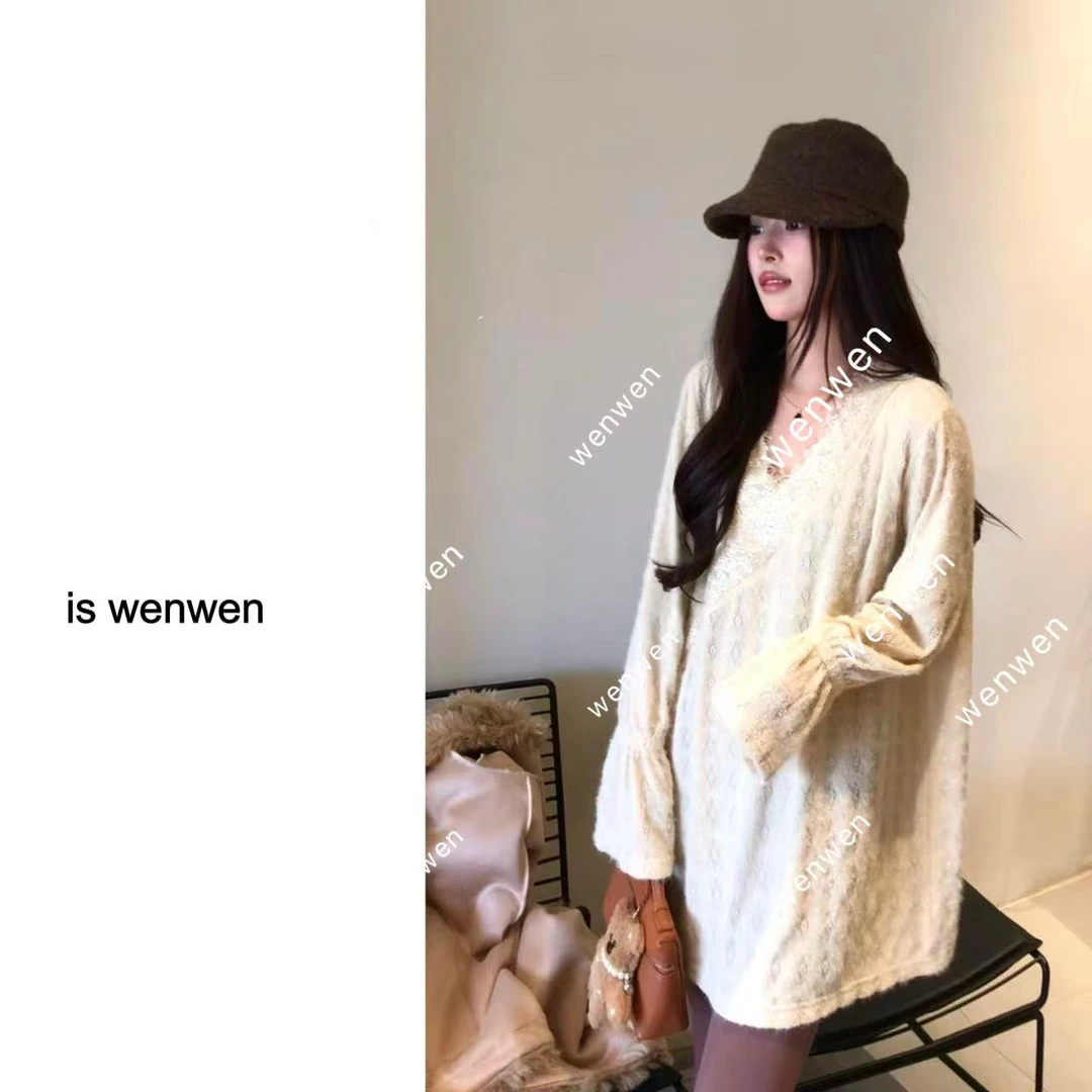 【WEN】 迷迭香  秋季新款设计感小众气质温柔法式上衣  YS1105