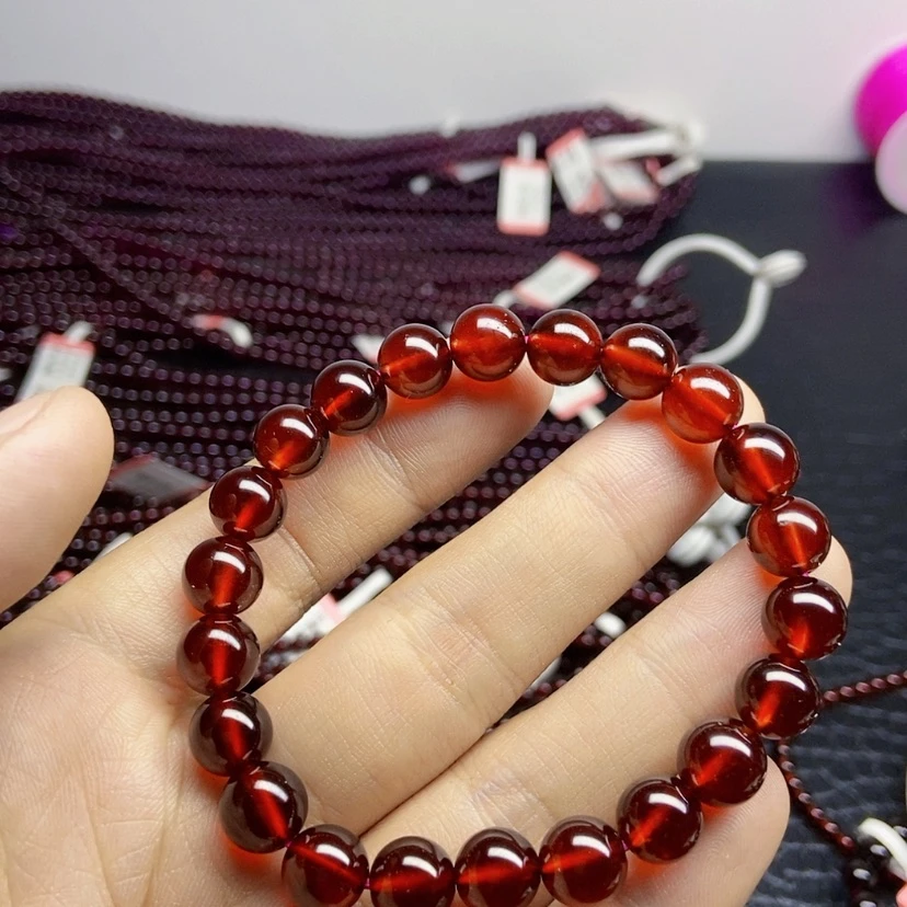 【闪购商品】石榴石手链未镶嵌9毫米
