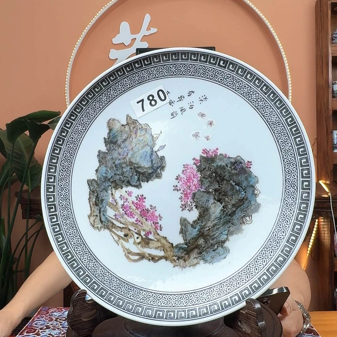 景德镇陶瓷手工盘子